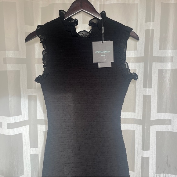 NWT Cynthia Rowley smocked ruffle dress - Picture 6 of 9